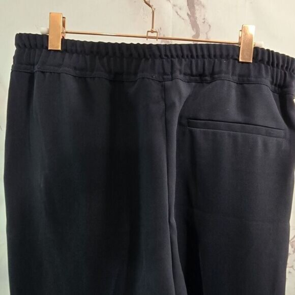 Reiss Pants Womens 8 Blue Pull On Drawstring Office Navy Elastic Commuter - Picture 6 of 12